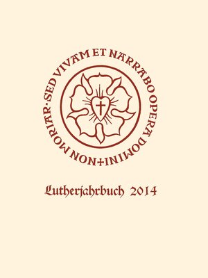 cover image of Lutherjahrbuch 81. Jahrgang 2014